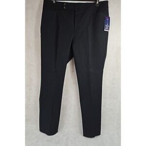 Chaps Pant Womens Size 16W Black Favorite Slimming Fit MID Rise Slacks NEW